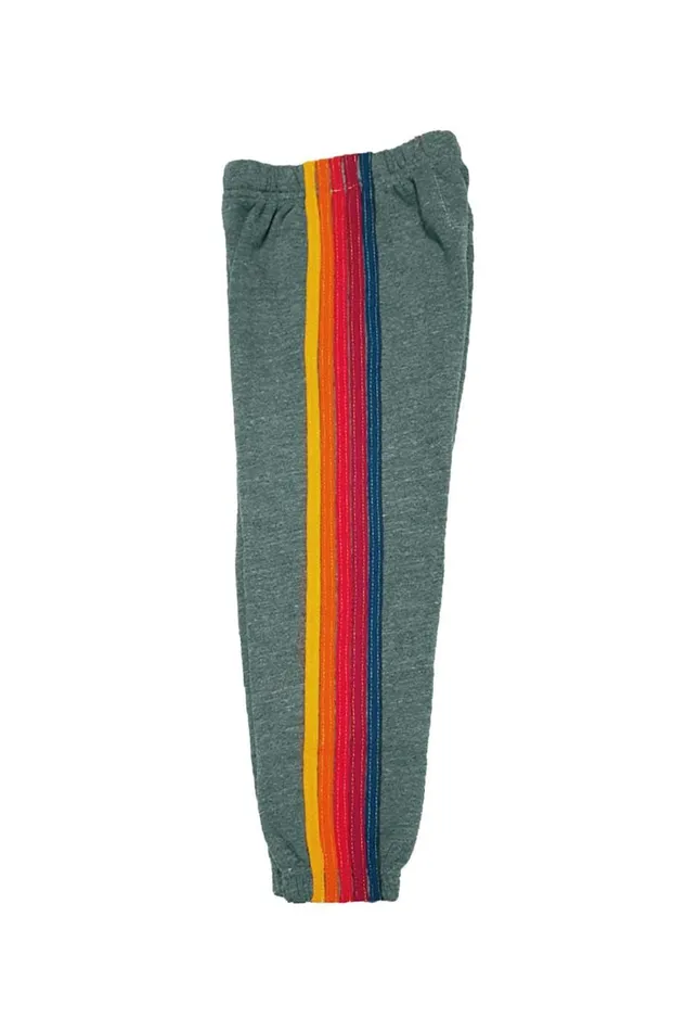 Kids Kids Collection Aviator Nation KID039S 5 STRIPE SWEATPANTS 8211 HEATHER GREY