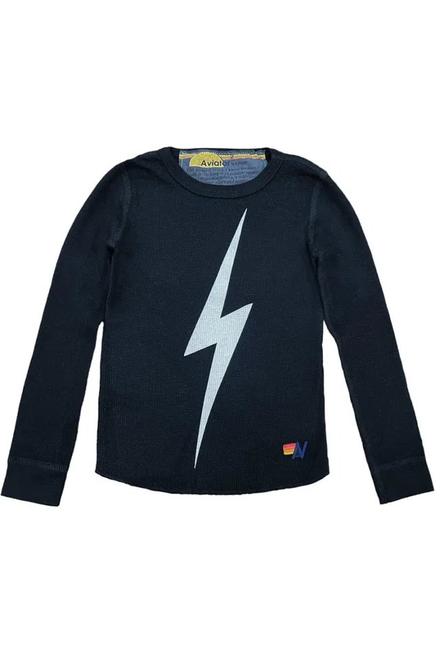 Kids Kids Collection Aviator Nation KID039S BOLT THERMAL 8211 BLACK