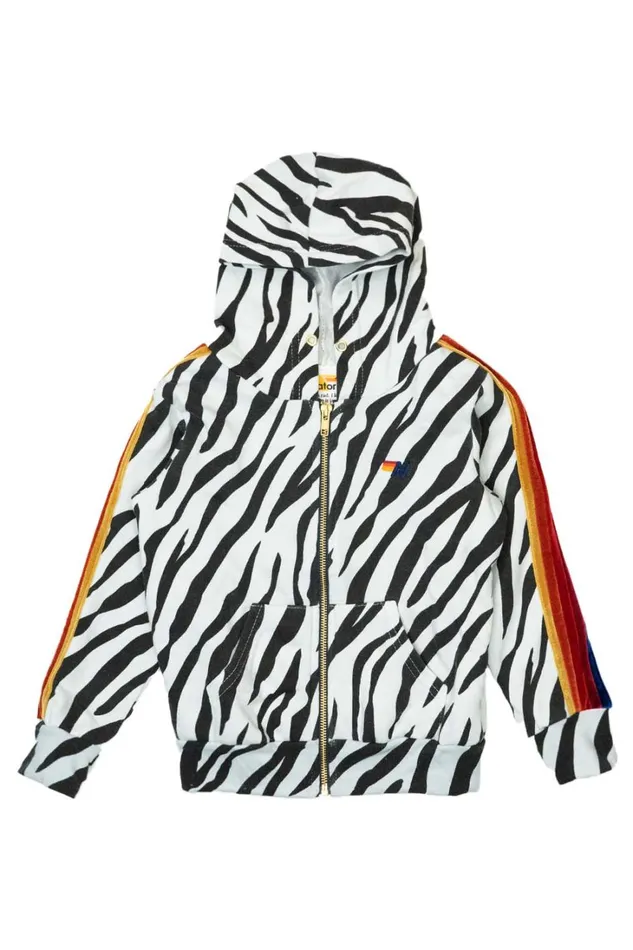 Kids Kids Collection Aviator Nation KID039S CLASSIC HOODIE 8211 ZEBRA