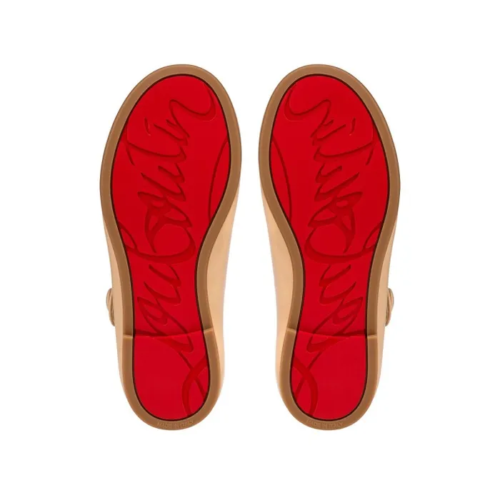 Kids Melodie Chick Ballerinas 8211 Nappa Leather 8211 Nude 1 Christian Louboutin Ballerinas