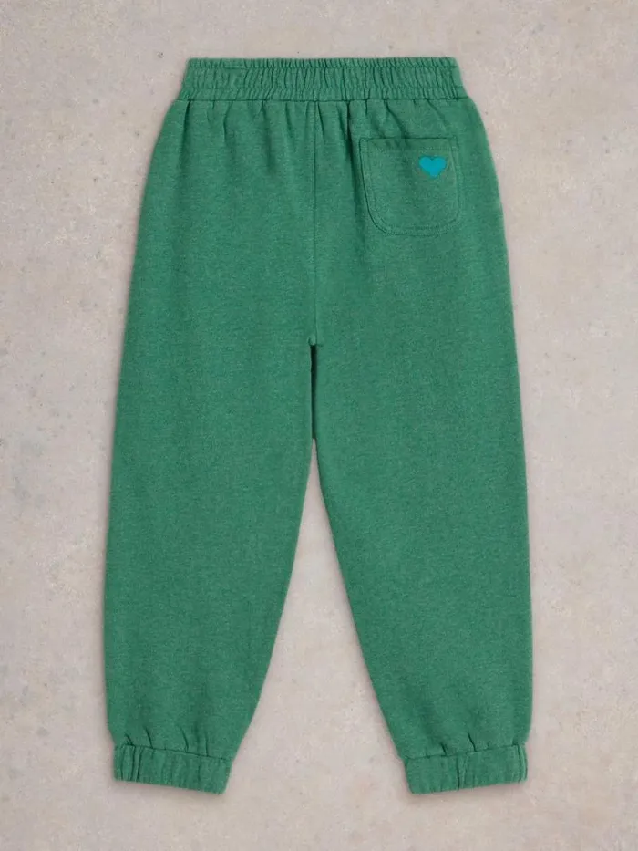 Kids Nelly Jersey Jogger Mid Green White Stuff Trousers