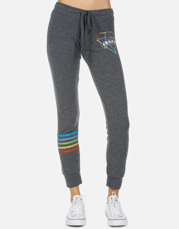 Kizzy Bone Diamond Heather Black Women039s Lauren Moshi Long Sweatpants