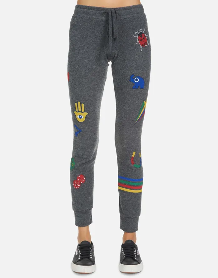 Kizzy Lucky Elements Heather Black Women039s Lauren Moshi Long Sweatpants