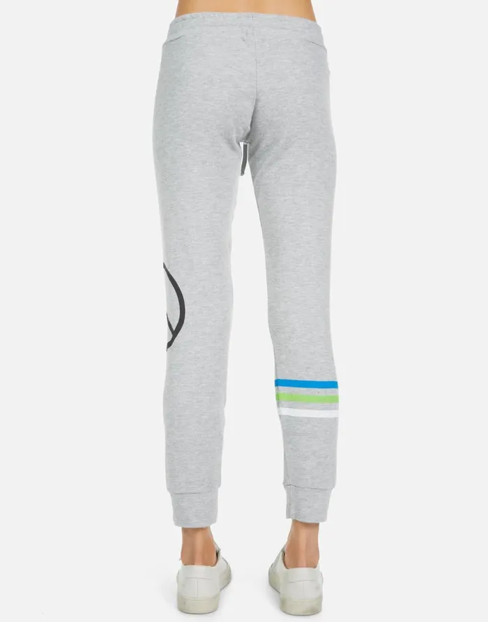Kizzy World Peace Lips Heather Grey Women039s Lauren Moshi Long Sweatpants