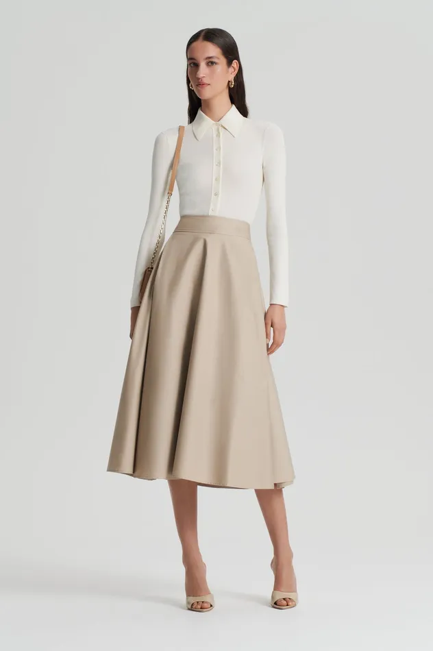 KNIT SHIRT CREAM Women Knitwear Scanlan Theodore