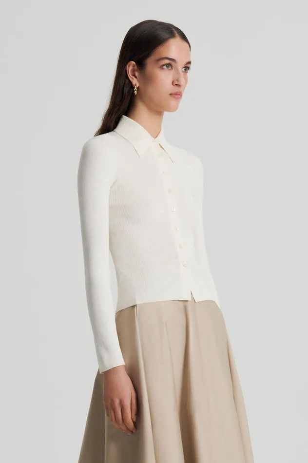 KNIT SHIRT CREAM Women Knitwear Scanlan Theodore