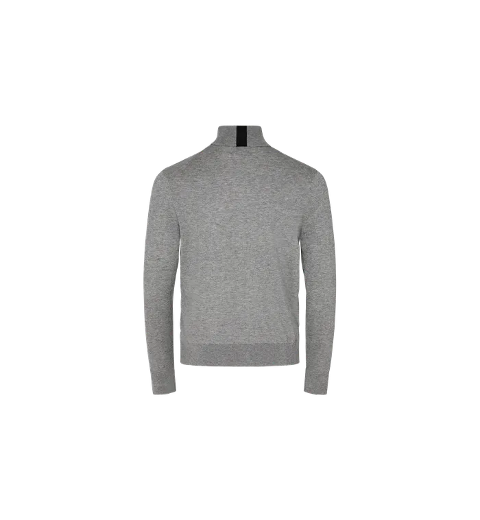 Knits Men MMGAdam Supima Rollneck Knit Grey Melange MOS MOSH