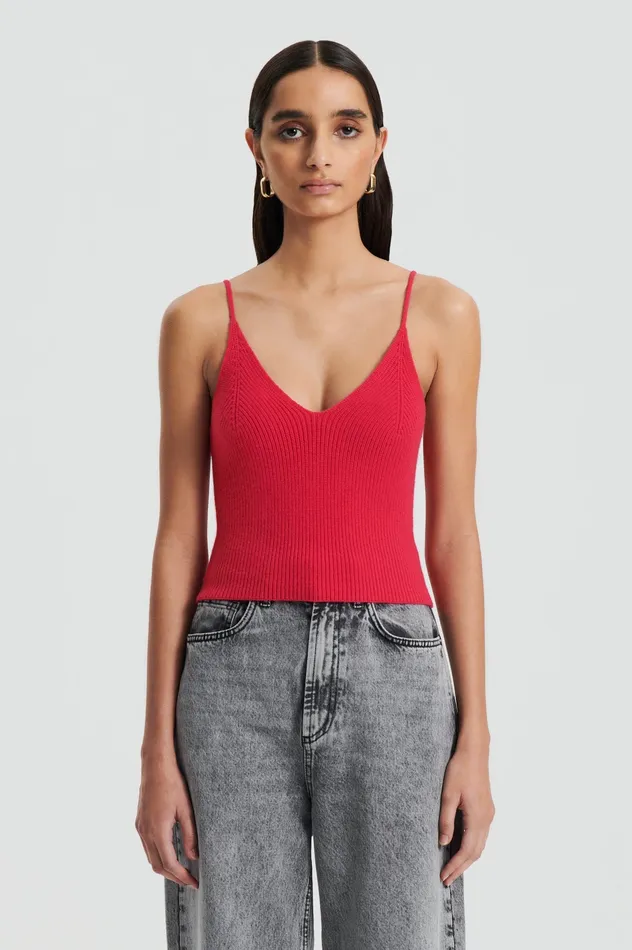 Knitwear CASHMERE CAMISOLE ROSA 8211 Scanlan Theodore Women Knitwear CASHMERE CAMISOLE ROSA 8211 Scanlan Theodore Women