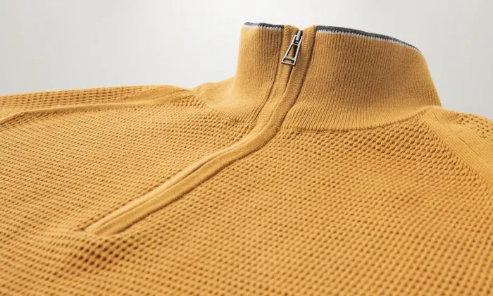 Knitwear Men Belstaff Cole Quarter Zip Jumper Glaze Yellow Knitwear Men Belstaff Cole Quarter Zip Jumper Glaze Yellow