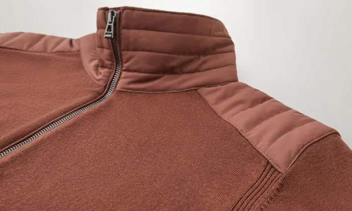 Knitwear Men Belstaff Kelby Zip Cardigan Deep Copper