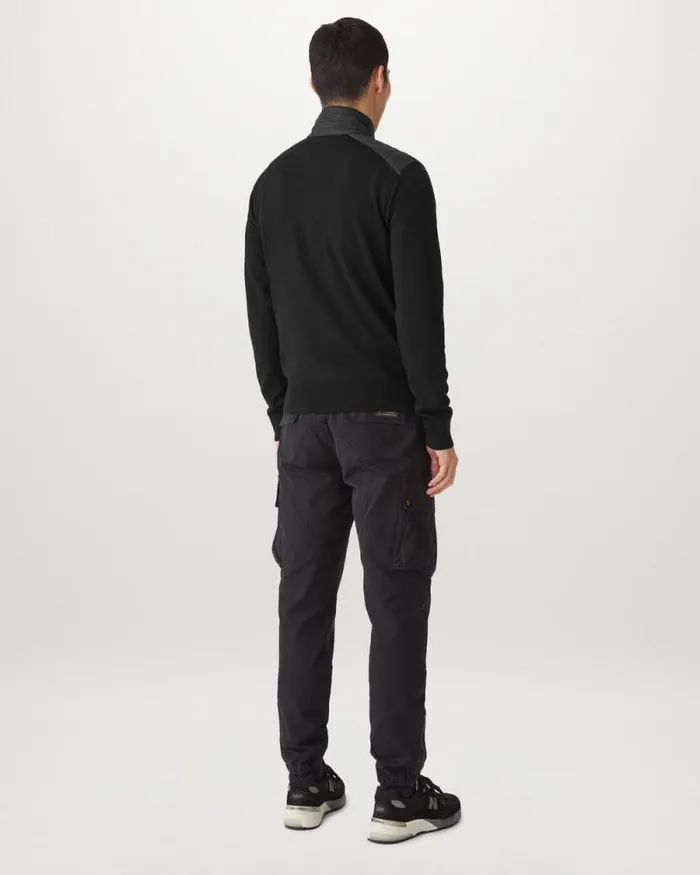Knitwear Men Belstaff Kilmington Quarter Zip Jumper Black Knitwear Men Belstaff Kilmington Quarter Zip Jumper Black