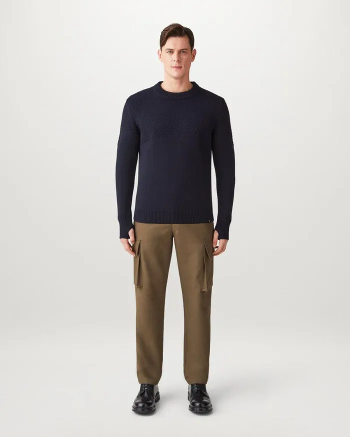 Knitwear Men Belstaff Sternway Crewneck Jumper Dark Ink Knitwear Men Belstaff Sternway Crewneck Jumper Dark Ink