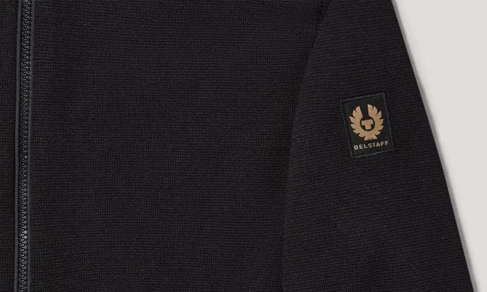 Knitwear Men Belstaff Verge Zip Cardigan Black Knitwear Men Belstaff Verge Zip Cardigan Black