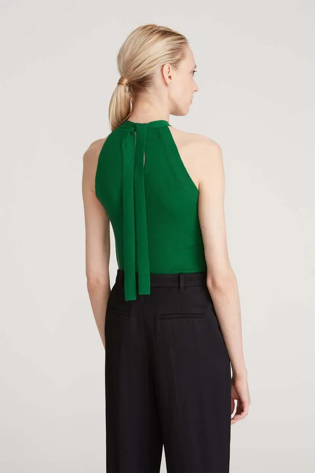 Knitwear Women Halston Bailey Merino Wool Halter Knit Jade Jade
