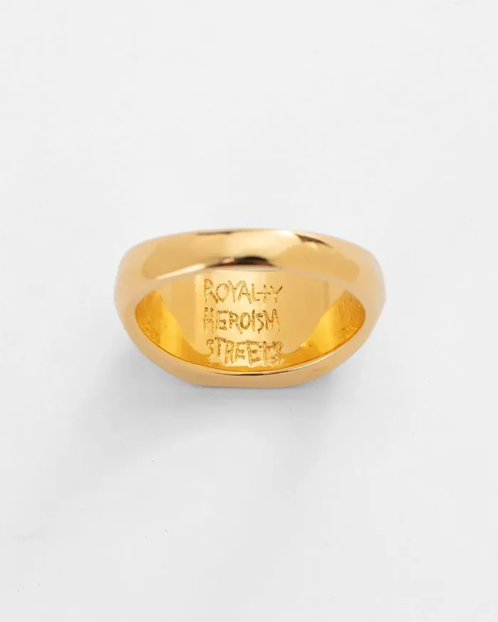 Ksubi 18k Dripps 1999 Signet Ring WomensMens Jewelry