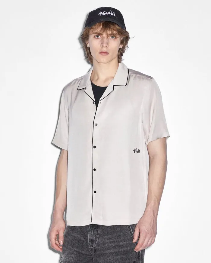 Ksubi 1999 Downtown Ss Shirt Grey Mens Shirts