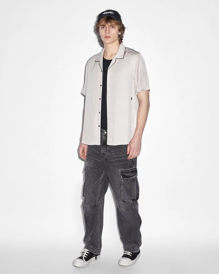 Ksubi 1999 Downtown Ss Shirt Grey Mens Shirts