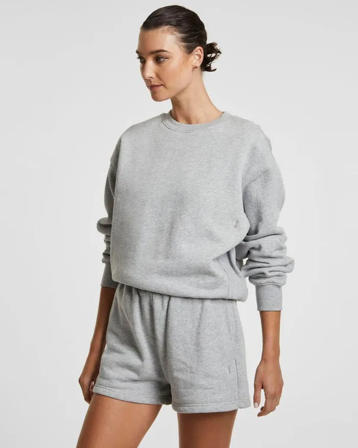 Ksubi 3 X 4 Klassic Crew Grey Marl Womens Sweats