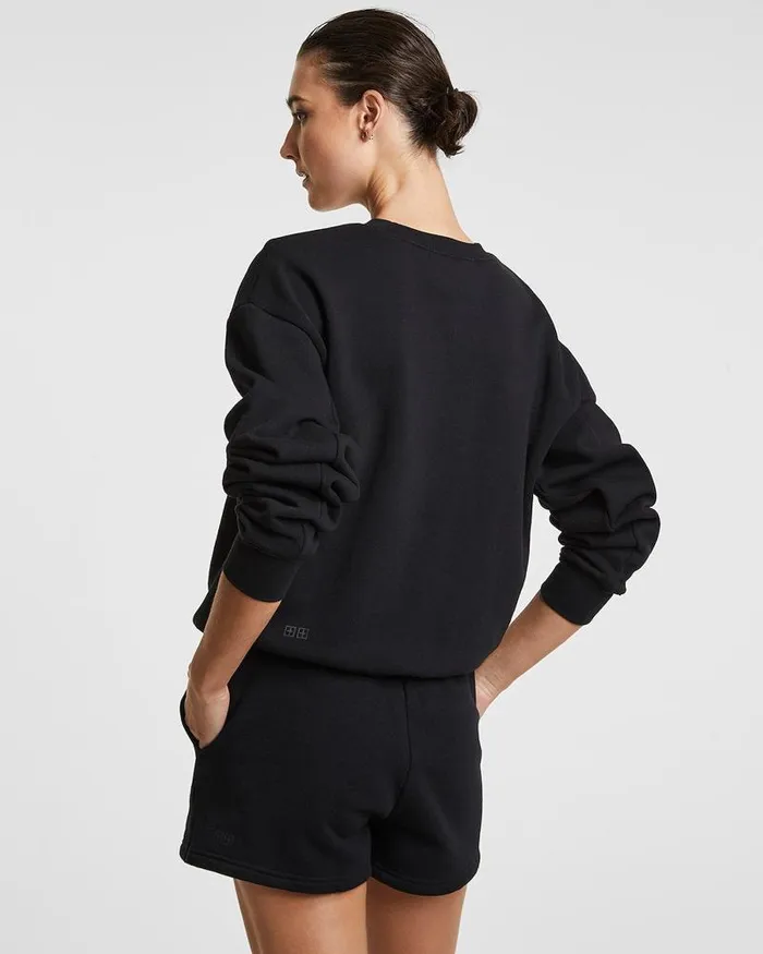 Ksubi 3 X 4 Klassic Crew Jet Black Womens Sweats