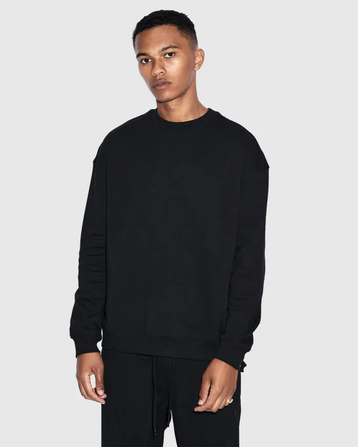 Ksubi 4 X 4 Biggie Crew Jet Black Mens Sweats