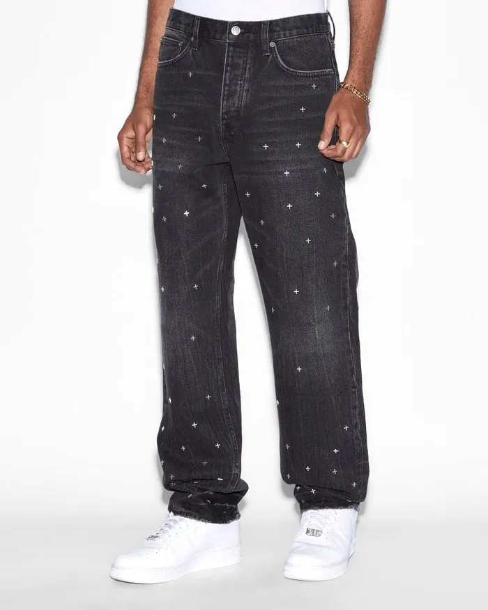 Ksubi Anti K Metalik Black Mens Relaxed