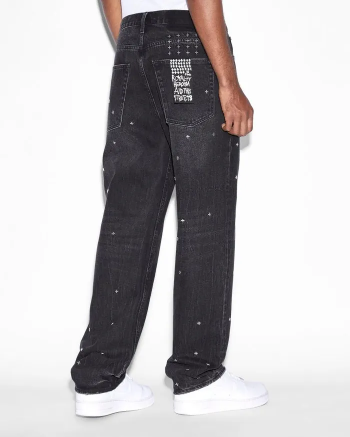 Ksubi Anti K Metalik Black Mens Relaxed