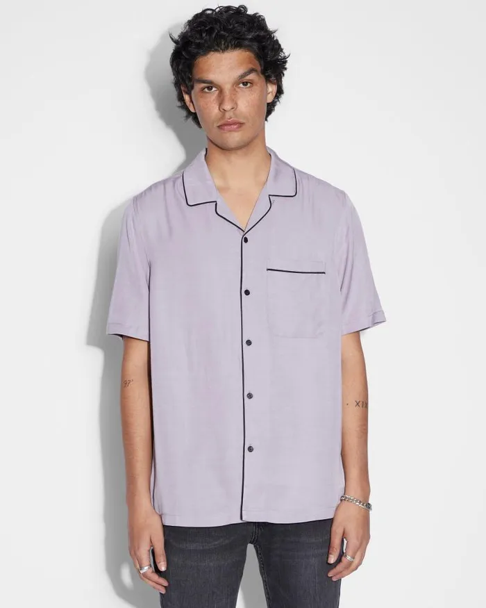 Ksubi Downtown Resort Ss Shirt Silt Mens Shirts
