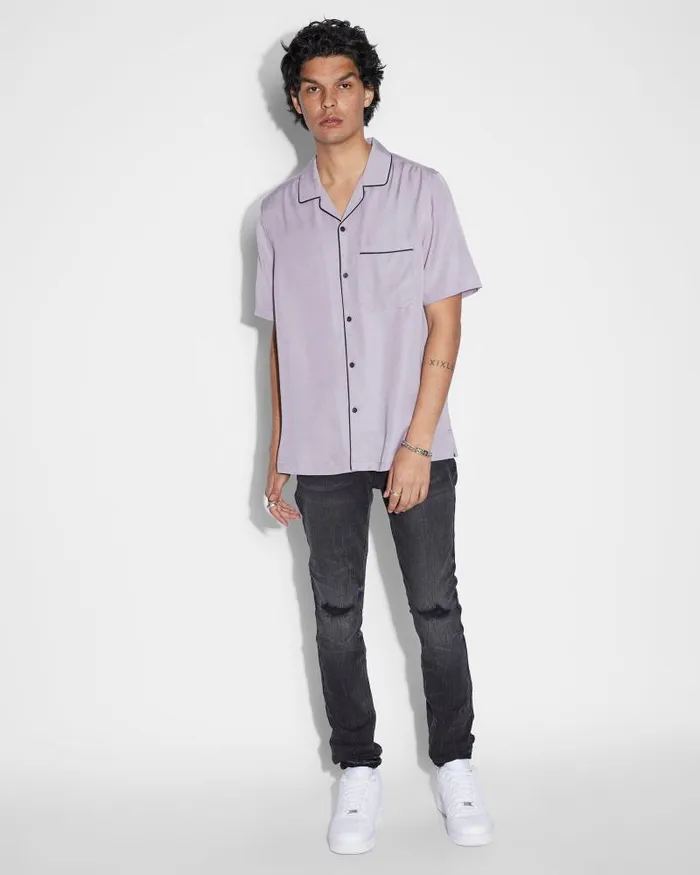Ksubi Downtown Resort Ss Shirt Silt Mens Shirts