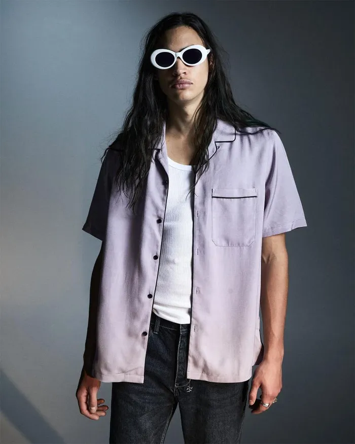 Ksubi Downtown Resort Ss Shirt Silt Mens Shirts