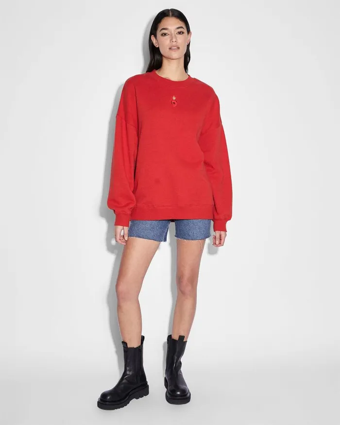 Ksubi Emblazed Oh G Crew Crimson Womens Sweats