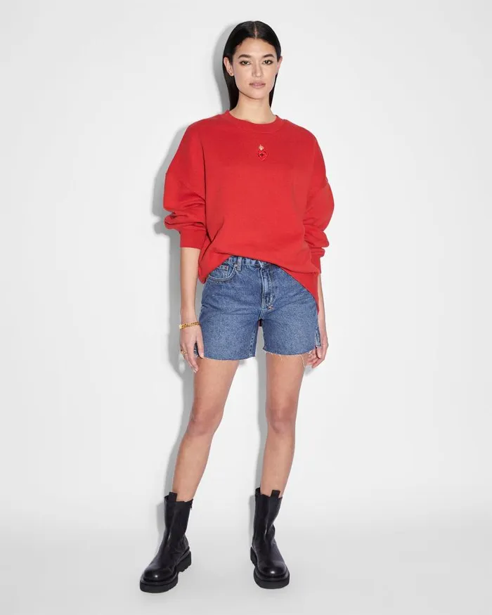 Ksubi Emblazed Oh G Crew Crimson Womens Sweats