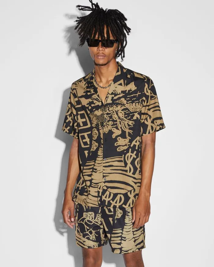 Ksubi Ikonik Resort Ss Shirt Fade Mens Shirts