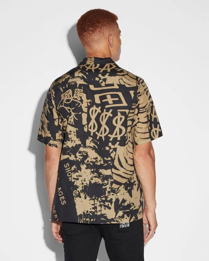 Ksubi Ikonik Resort Ss Shirt Fade Mens Shirts