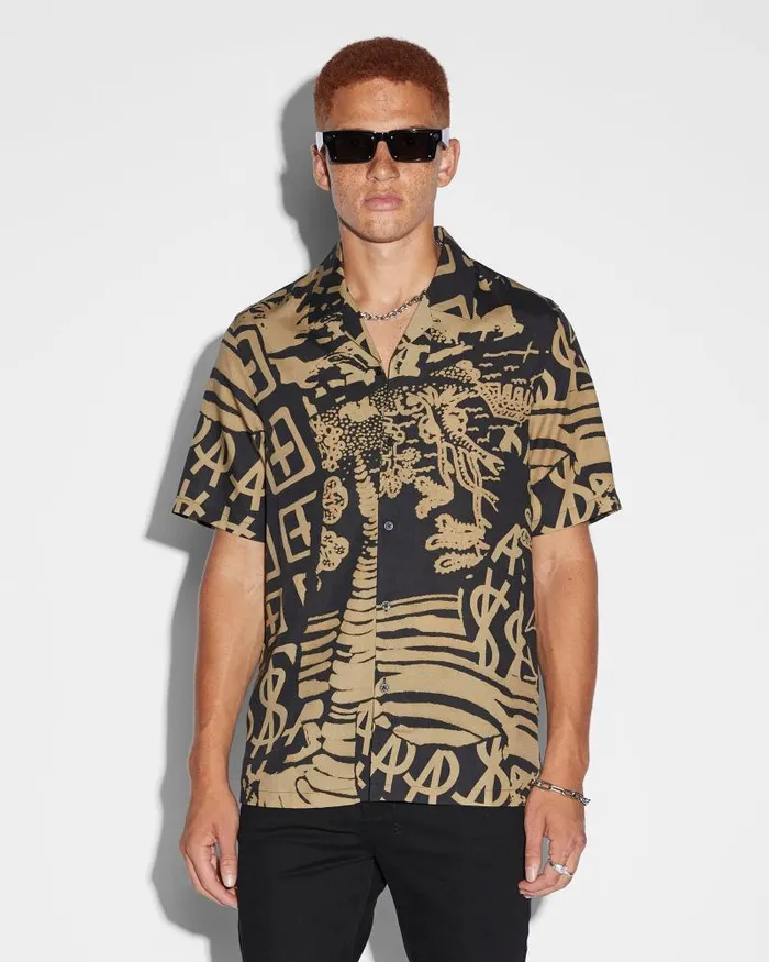 Ksubi Ikonik Resort Ss Shirt Fade Mens Shirts