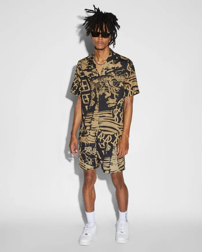 Ksubi Ikonik Resort Ss Shirt Fade Mens Shirts