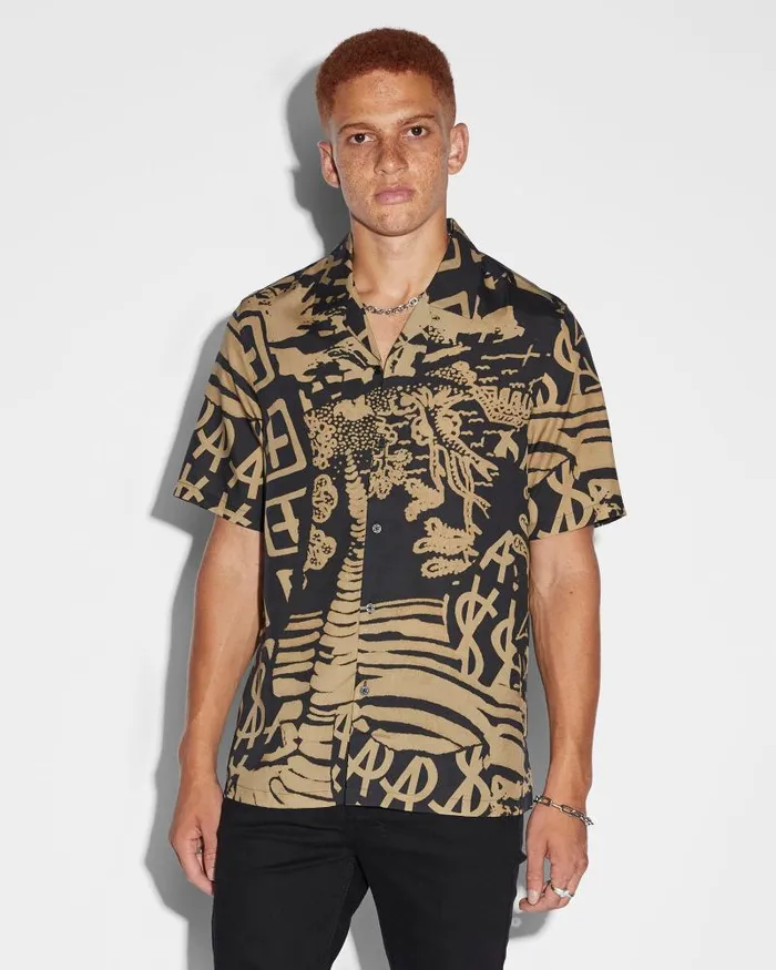 Ksubi Ikonik Resort Ss Shirt Fade Mens Shirts