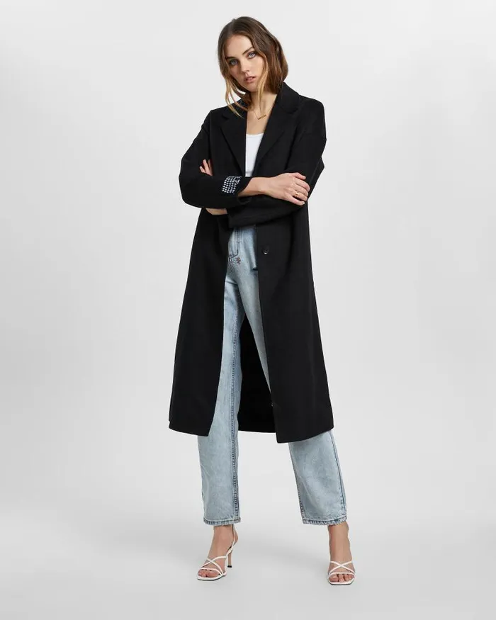 Ksubi Kamille Coat Black Womens Jackets