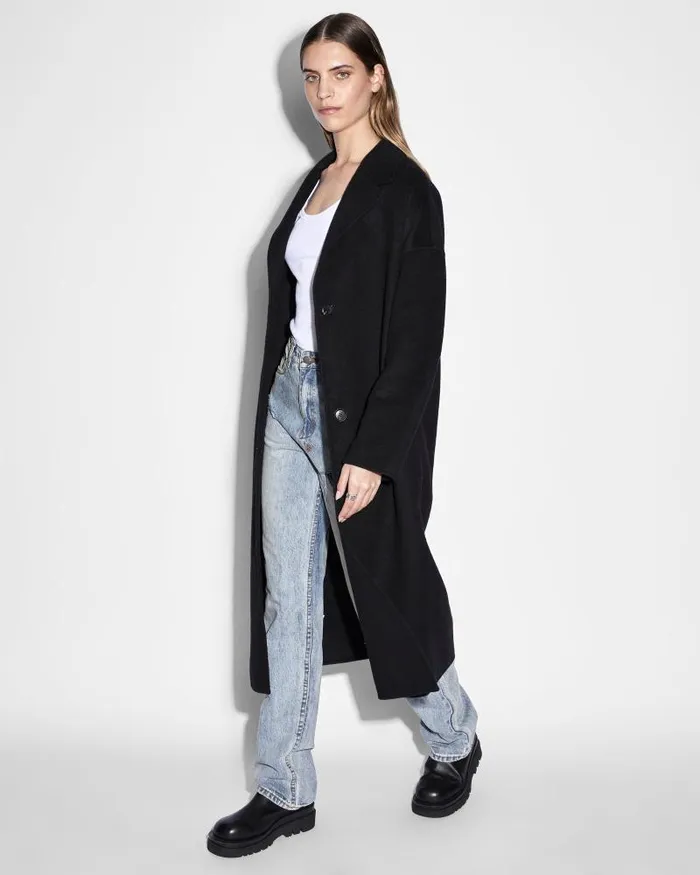Ksubi Kamille Coat Black Womens Jackets