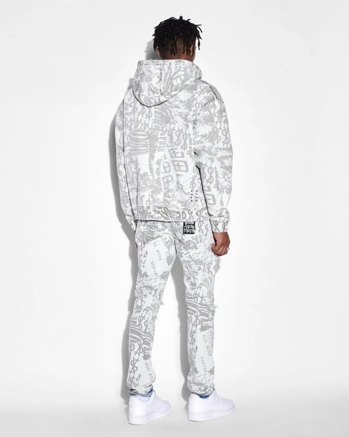 Ksubi Kollage Zip Hoodie Icey Mens Jackets