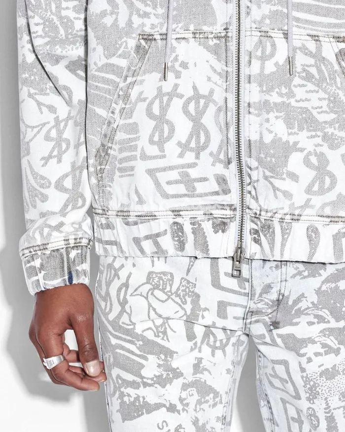 Ksubi Kollage Zip Hoodie Icey Mens Jackets