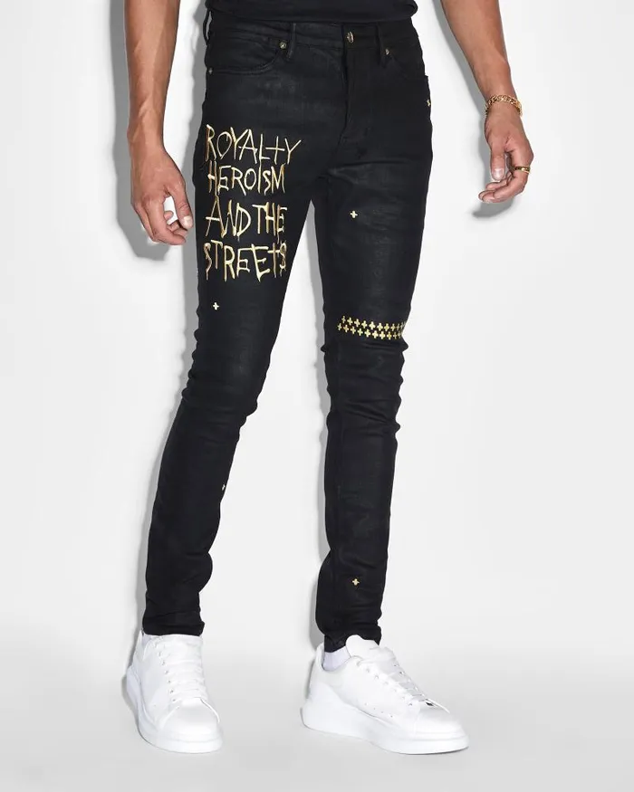 Ksubi Ksubi 23 Van Winkle Jet Black Wax Mens Skinny