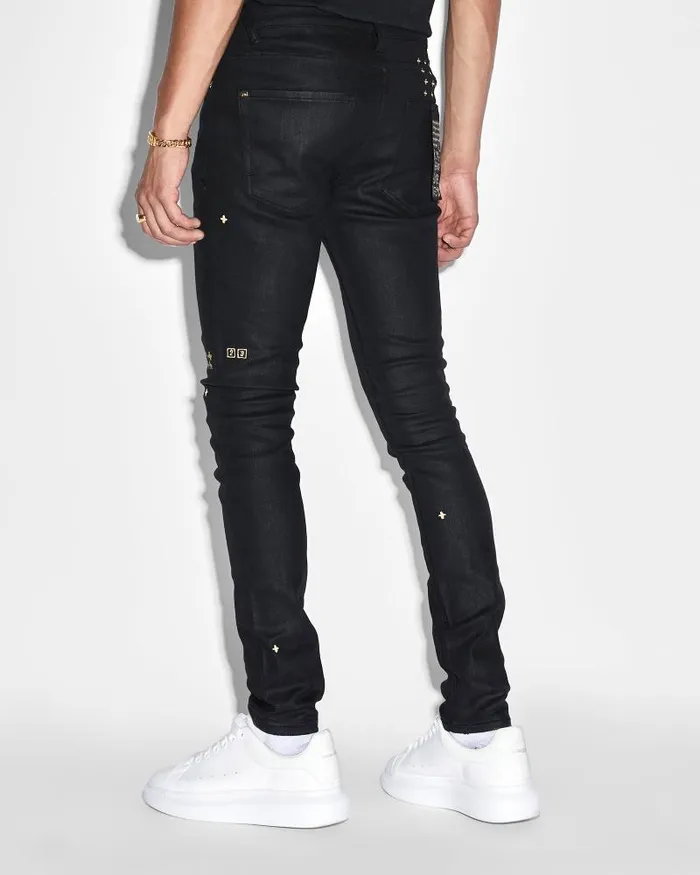 Ksubi Ksubi 23 Van Winkle Jet Black Wax Mens Skinny