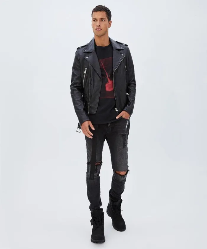 Ksubi Loathing Biker Mens Jackets