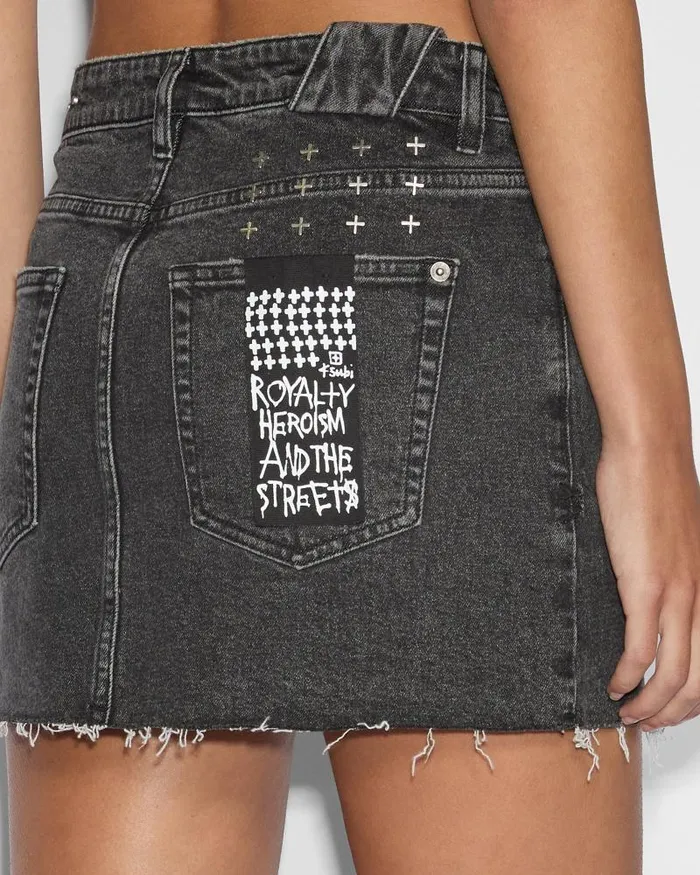 Ksubi Low Rider Mini Lovestruck Womens Denim Skirts