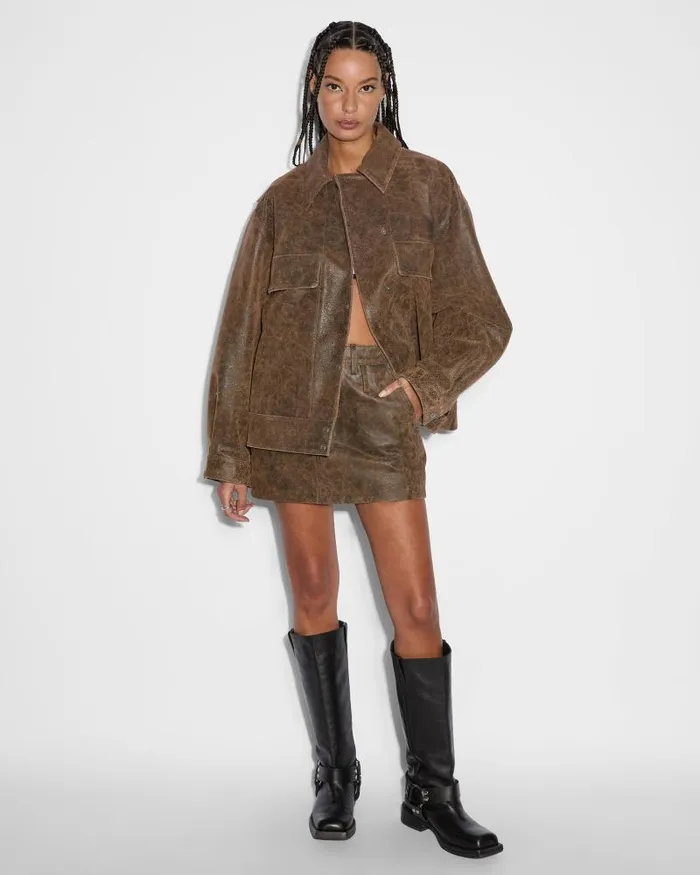Ksubi Low Rider Mini Weathered Womens Skirts