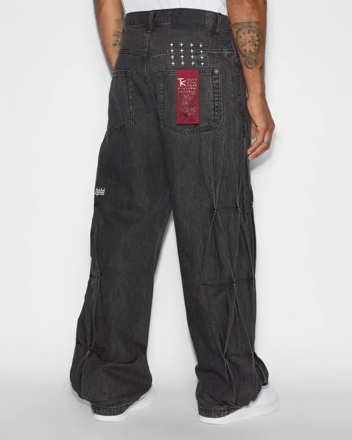 Ksubi MAXX Accordion Black Mens Relaxed