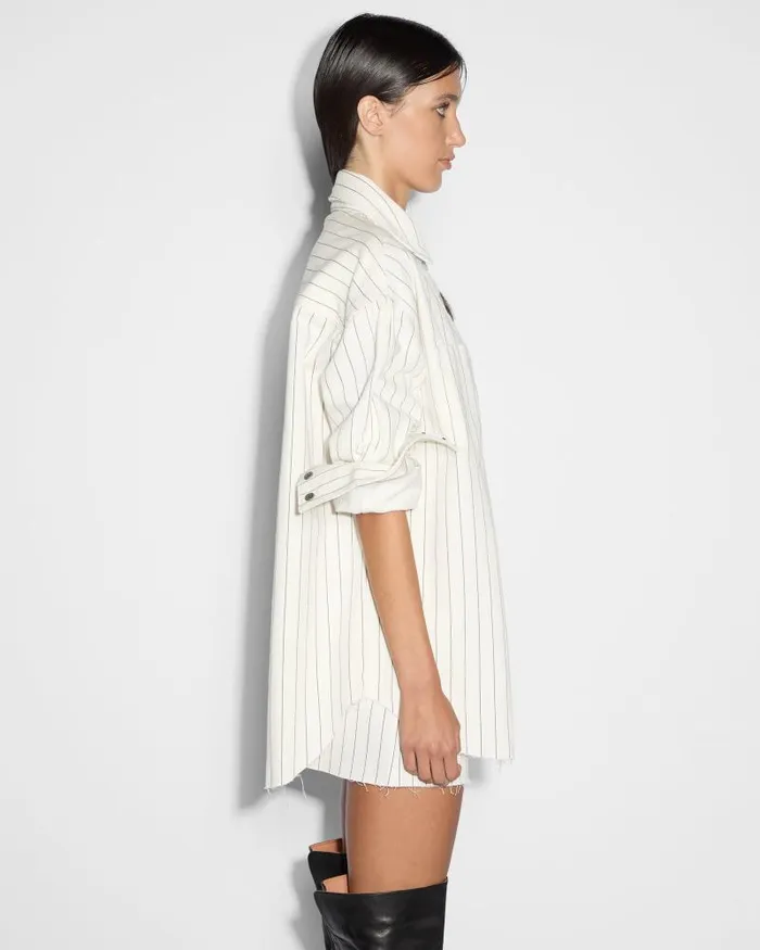Ksubi Oversized Ls Shirt Prophetik Slice Womens Tops