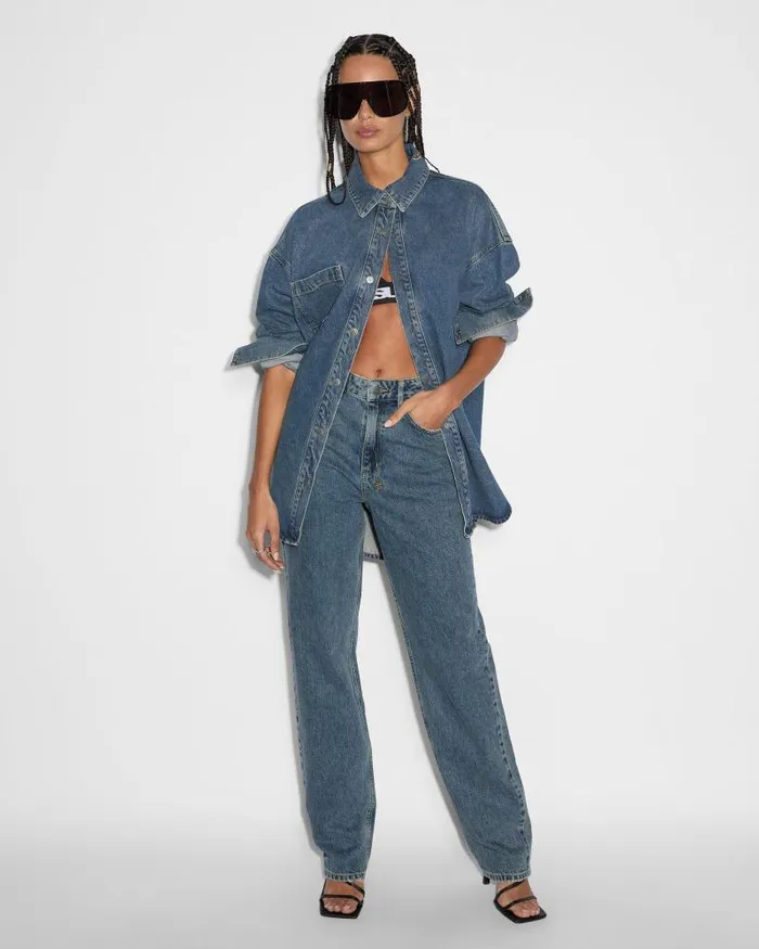 Ksubi Oversized Ls Shirt Subway Womens Tops