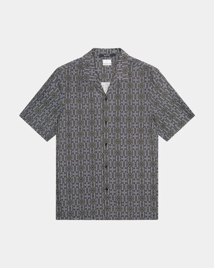 Ksubi Plus Resort Ss Shirt Navy Mens Shirts