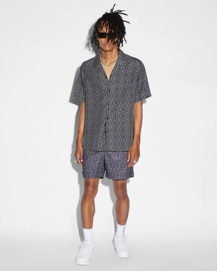 Ksubi Plus Resort Ss Shirt Navy Mens Shirts